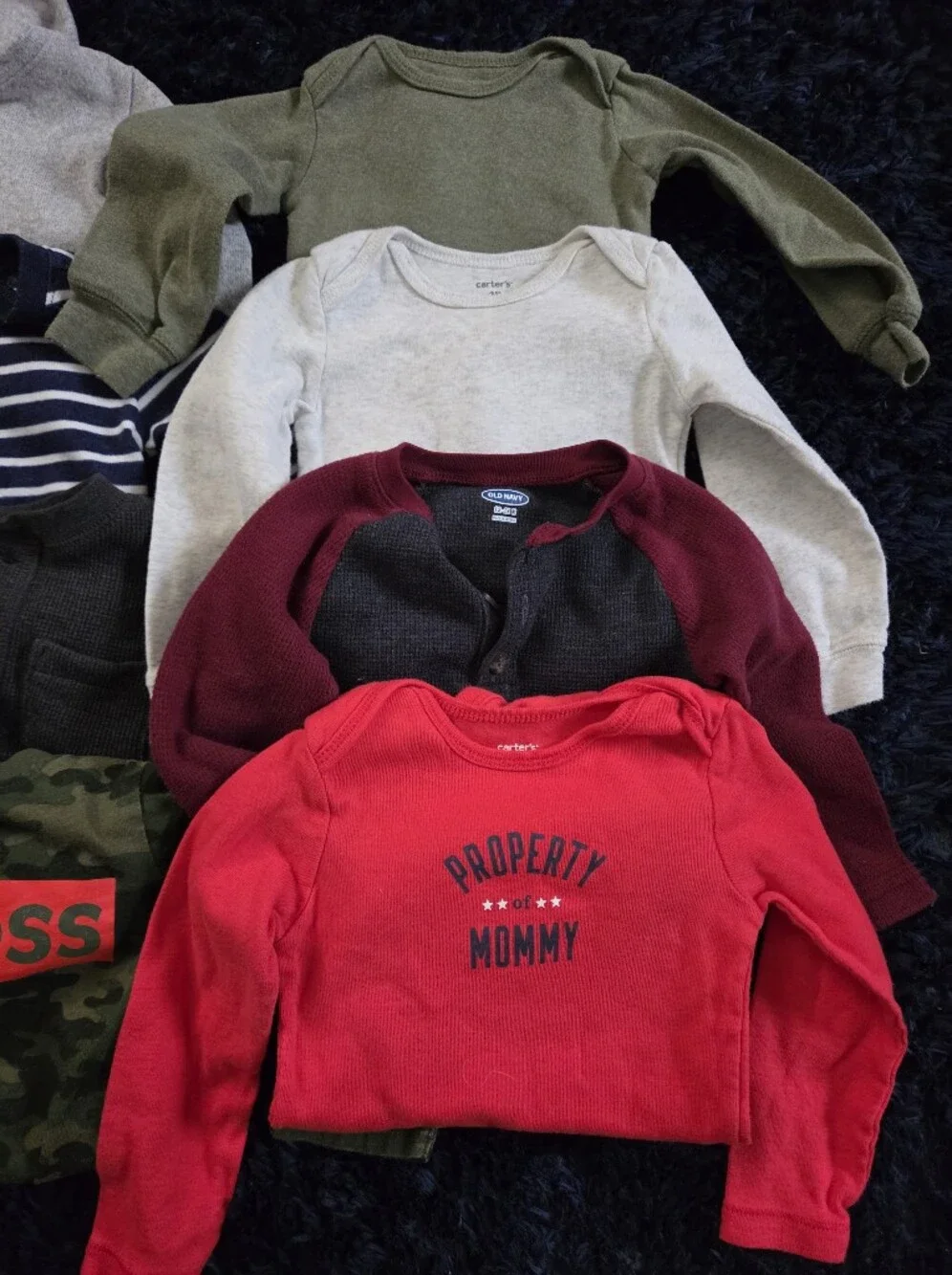 Lot Of Eight Long Sleeve Onsies Boys Size 18m